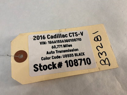2018 Cadillac CTS-V LH Driver Interior Lower B Pillar Trim Cover Black OEM