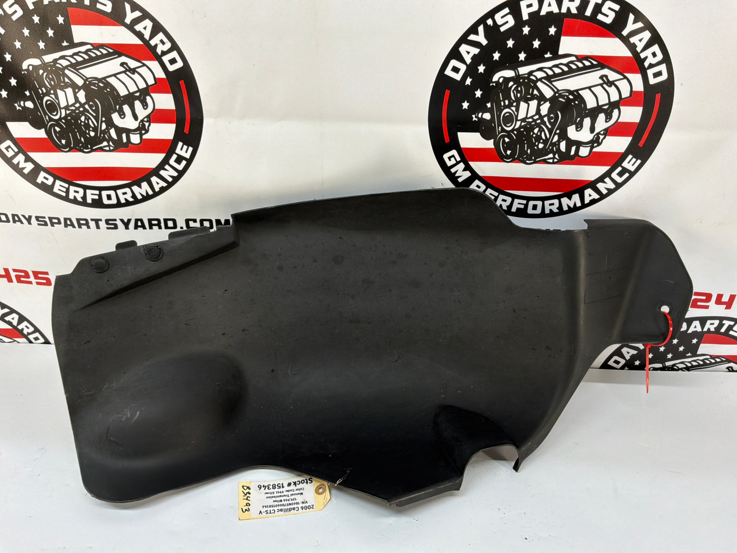 2006 Cadillac CTS-V RH Passenger Rear Fender Wheel House Well Liner OEM