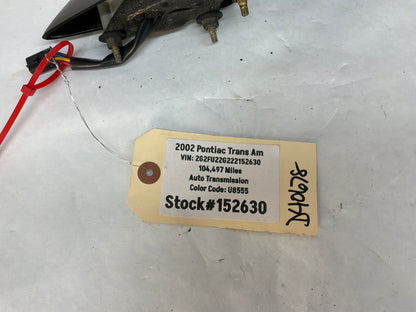 2002 Pontiac Trans Am WS6 RH Passenger Exterior Outside Electric Mirror Black OEM