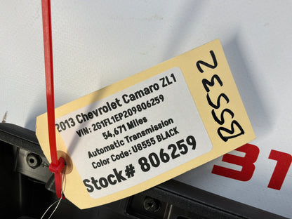 2013 Chevy Camaro ZL1 RH Passenger Carbon Flash Front Interior Door Panel Trim OEM