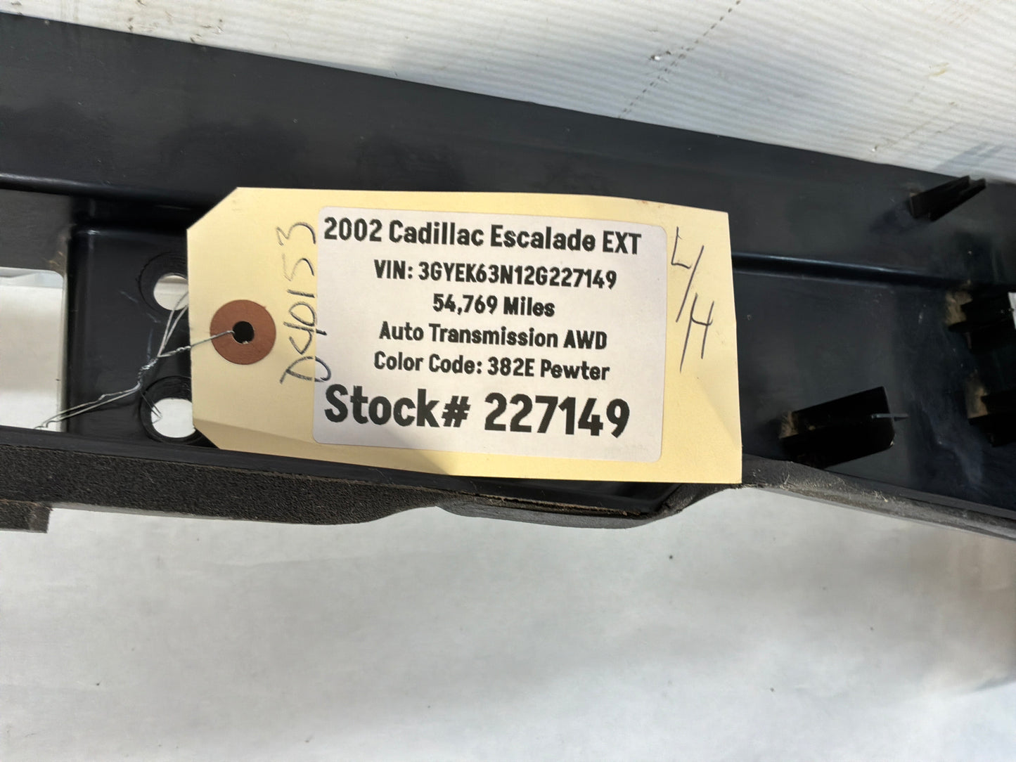 2002 Cadillac Escalade EXT LH Driver Side Bed Tool Storage Box OEM
