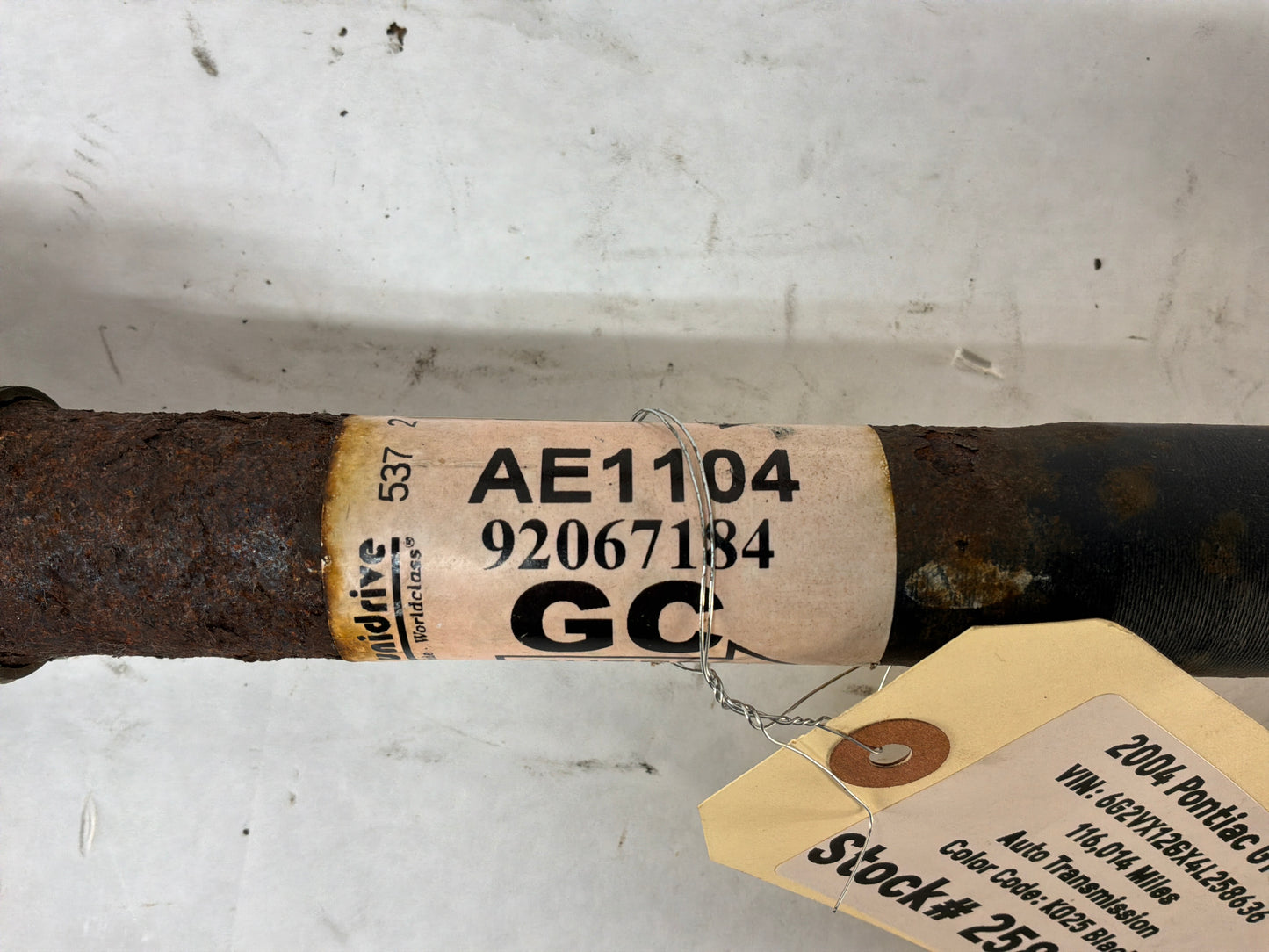 2004 Pontiac GTO LH Driver Rear CV Axle Half Shaft OEM