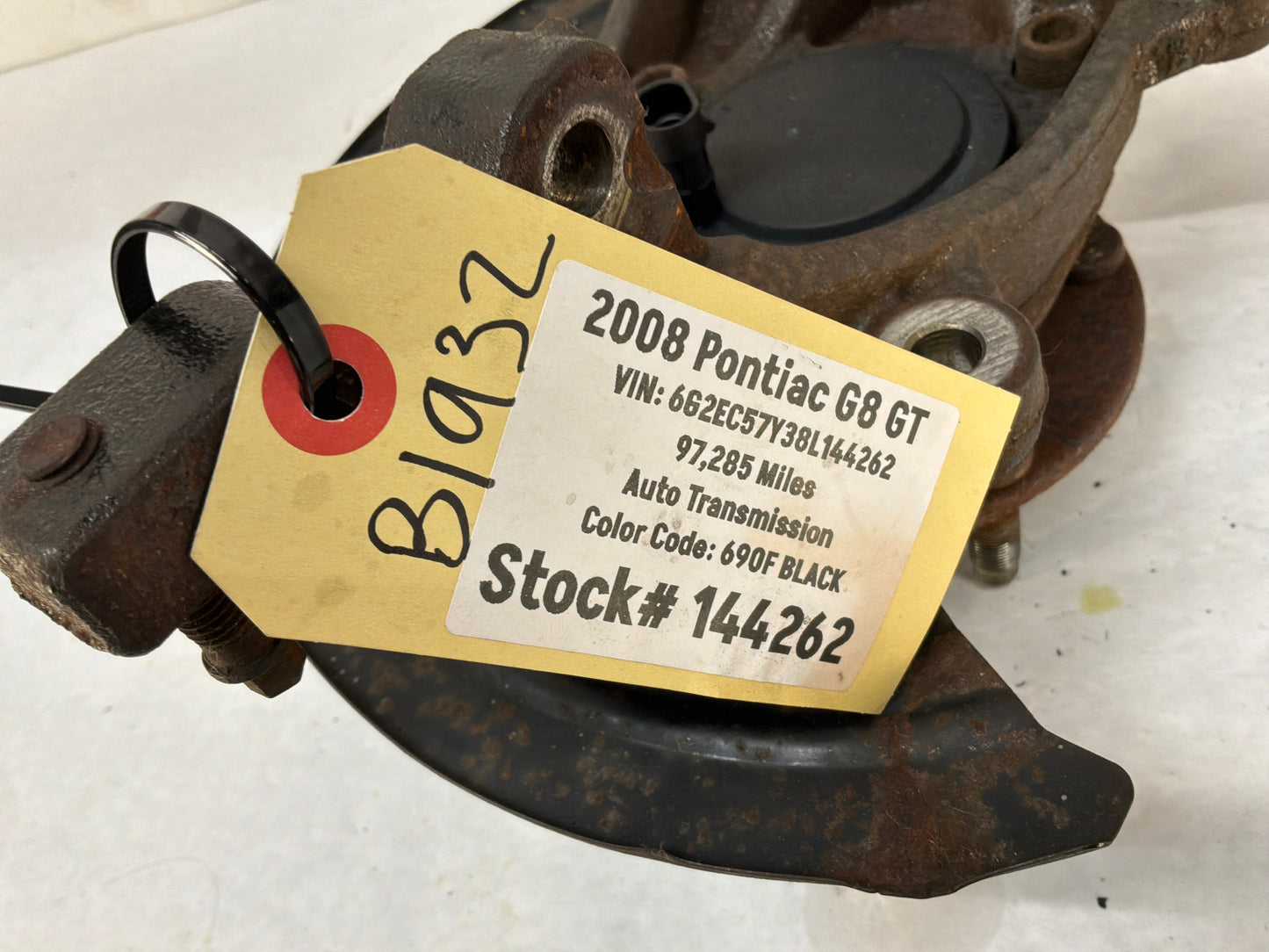 2008 Pontiac G8 LH Driver Rear Suspension Spindle Hub Knuckle Wheel Bearing OEM
