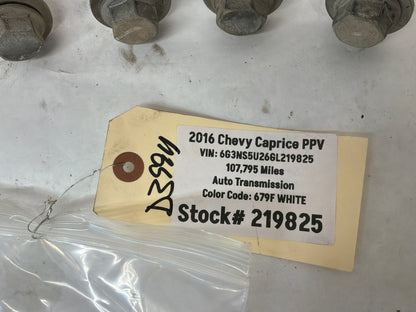 2016 Chevy Caprice PPV Rear Suspension Cradle K Member Sub Frame Hardware OEM