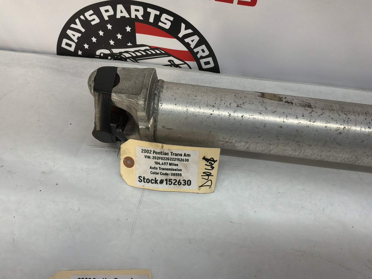 2002 Pontiac Trans AM WS6 Aluminum Driveshaft Propeller Shaft OEM