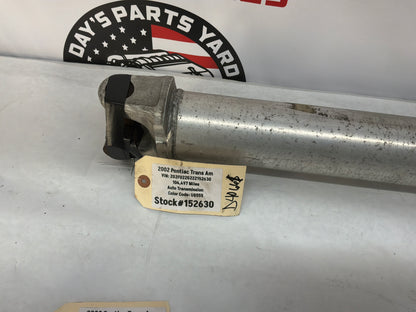 2002 Pontiac Trans AM WS6 Aluminum Driveshaft Propeller Shaft OEM