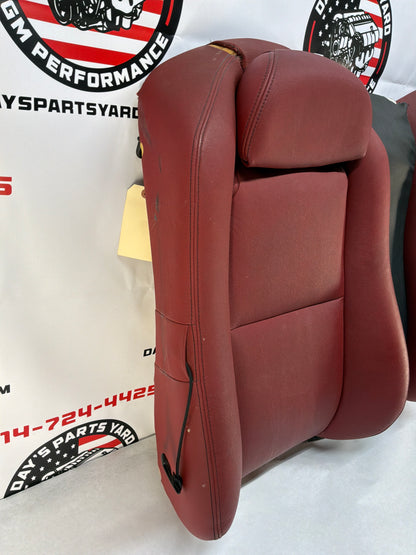 2004 Pontiac GTO Red Leather Seats Fronts and Rears OEM