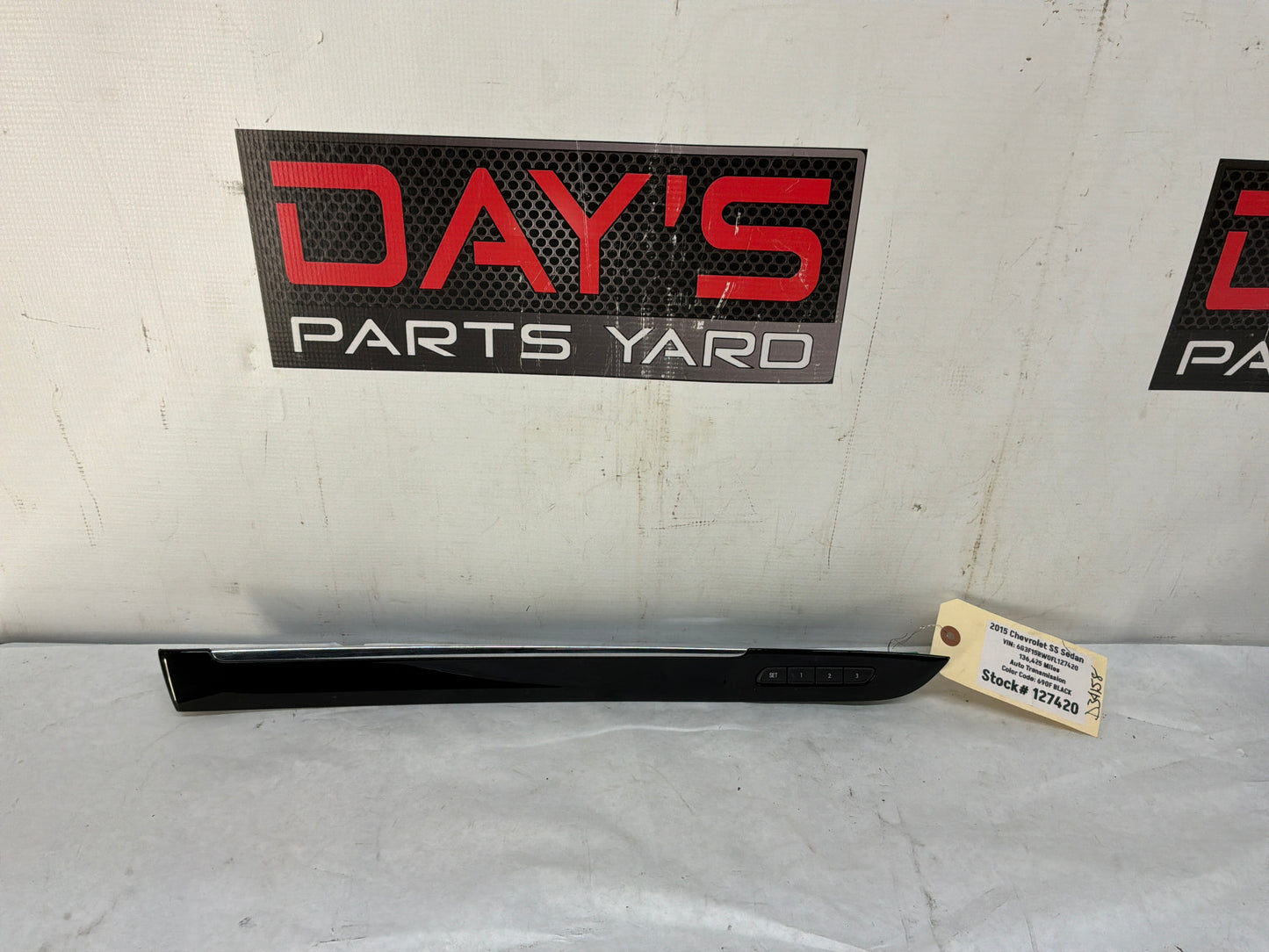 Control panel - Day's Parts Yard