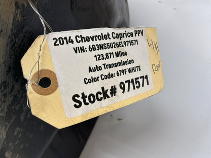 2014 Chevy Caprice PPV LH Driver Rear Fender Wheel Well House Liner OEM