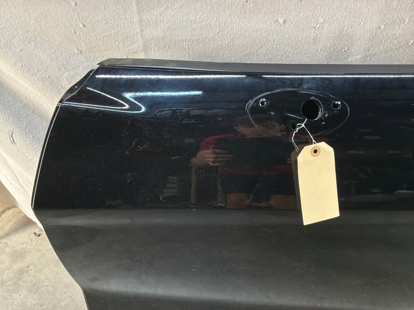 2007 Chevy C6 Corvette Convertible LH Driver Exterior Front Door Black OEM