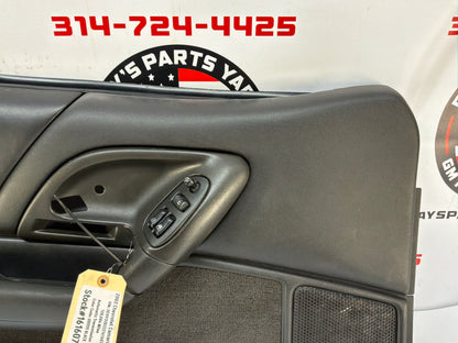 2002 Chevy Camaro Z28 LH Driver Front Interior Door Panel Ebony OEM