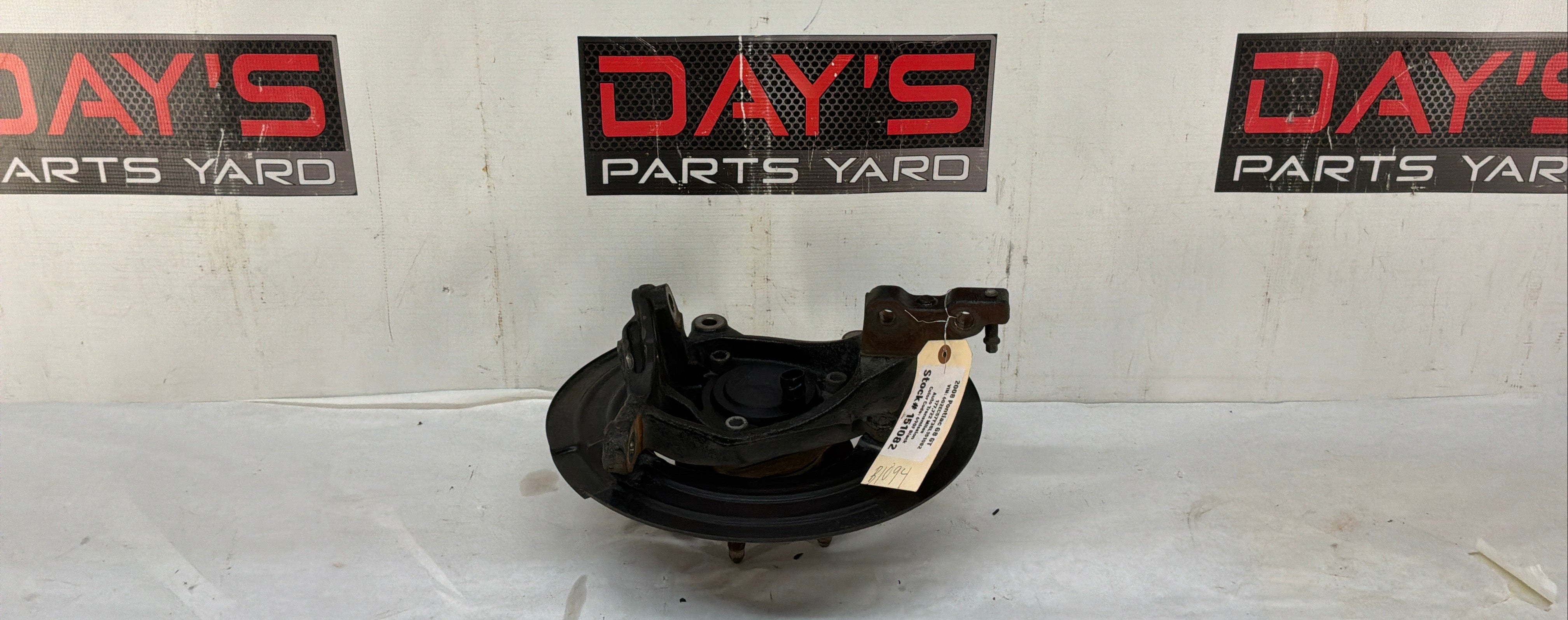 2008 Pontiac G8 GT LH Driver Front Suspension Spindle Knuckle Hub Asse