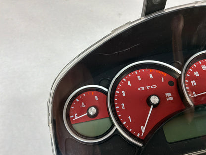 2004 Pontiac GTO Red Instrument Gauge Cluster Speedometer OEM