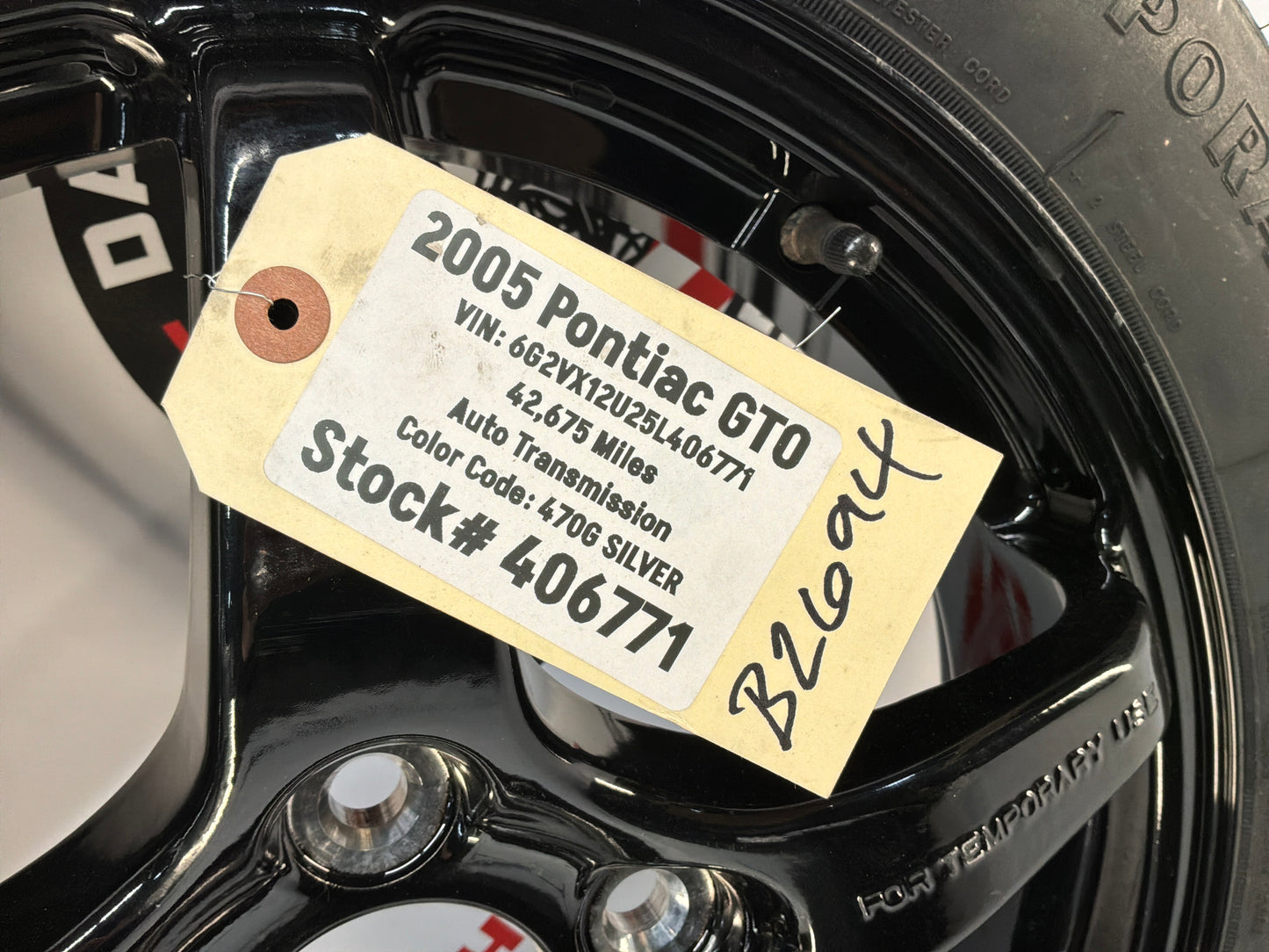 2005 Pontiac GTO Compact Spare Wheel & Tire 17x4 OEM
