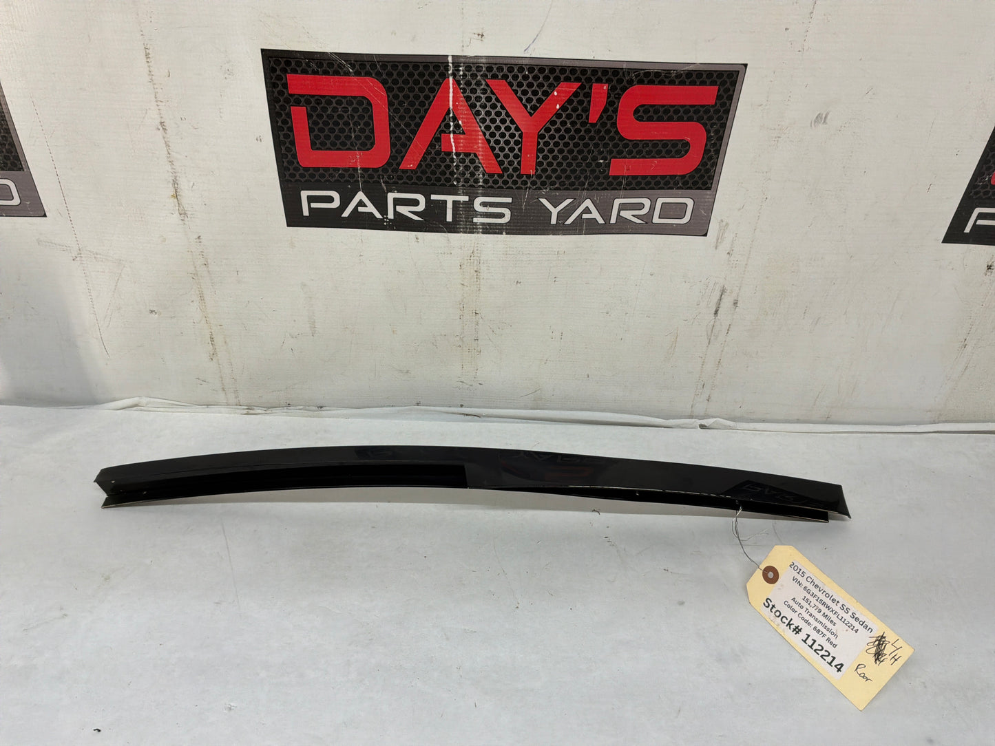 2015 Chevy SS Sedan Rear LH Driver Door Rear Pillar Post Trim Black OEM