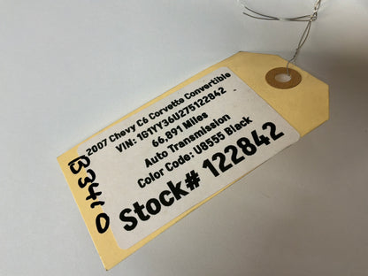 2007 C6 Corvette Convertible RH & LH Fuel Gas Tank Heat Shield Straps OEM