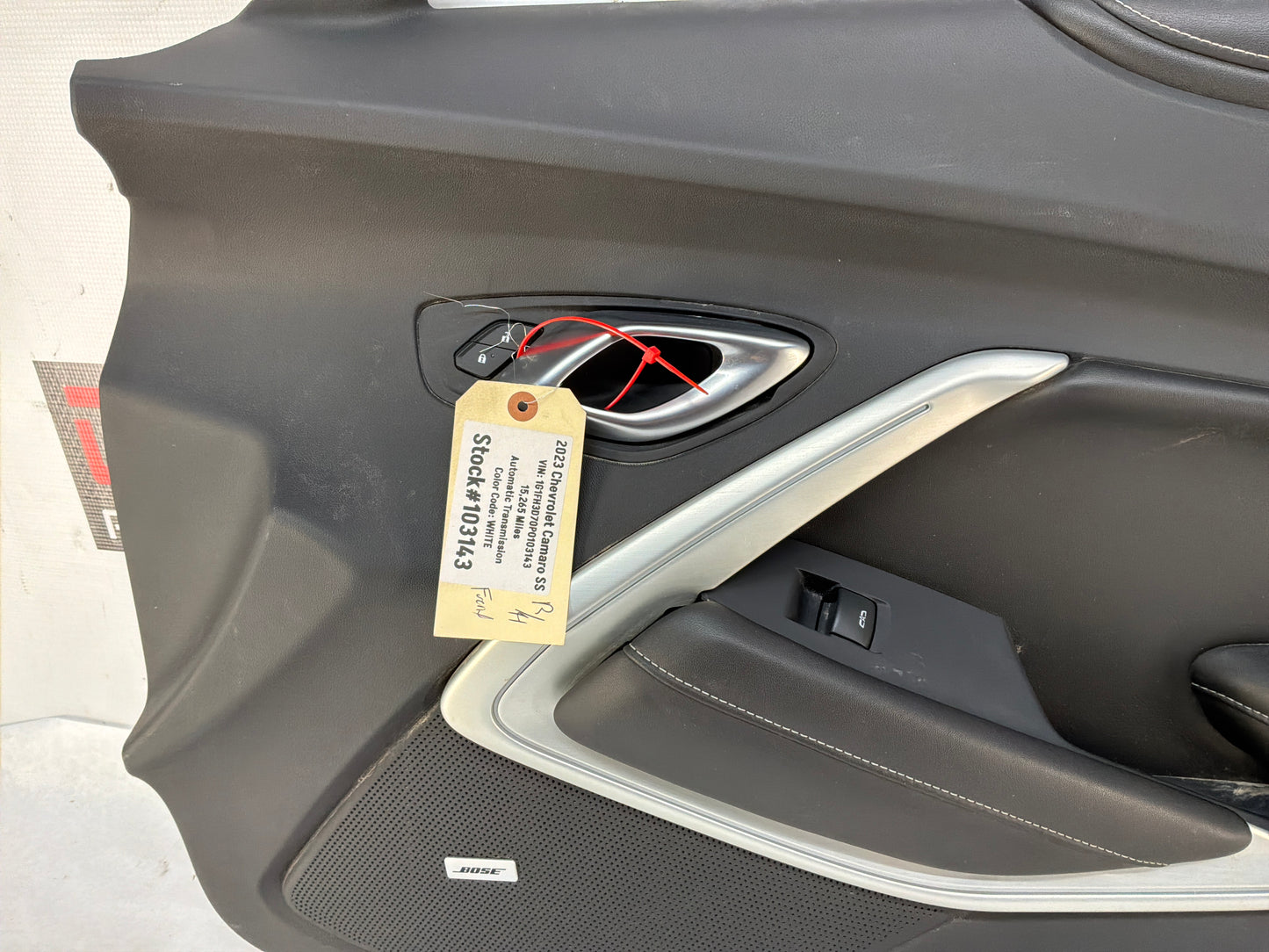 2023 Chevy Camaro SS RH Passenger Interior Door Panel Trim OEM