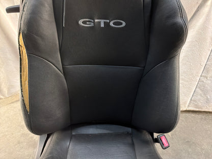 2006 Pontiac GTO Seats Fronts and Rears Black Leather OEM