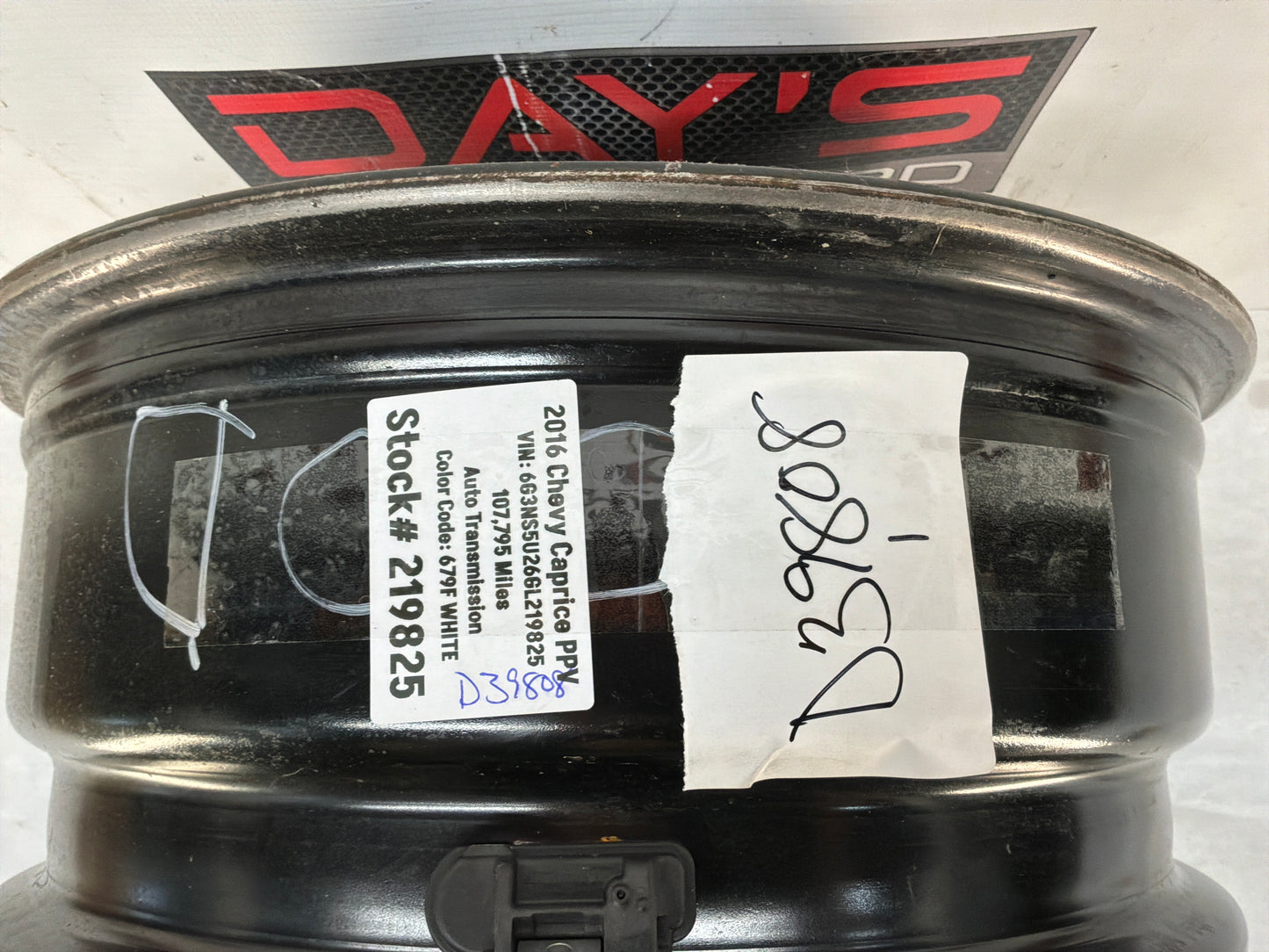 2016 Chevy Caprice PPV Factory OEM Steel Wheel 18X8 w/ Center Cap