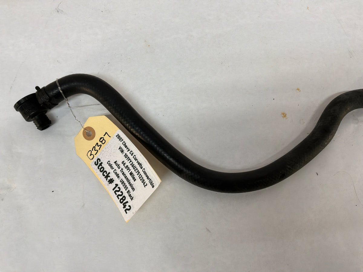 2007 Chevy C6 Corvette Convertible Power Brake Booster Vacuum Hose Line Tube OEM