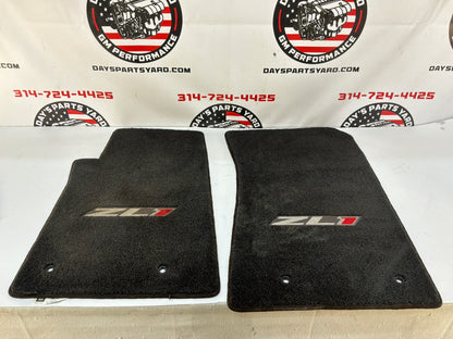 2013 Chevy Camaro ZL1 RH & LH Front Floor Mats Embroidered ZL1 Logo