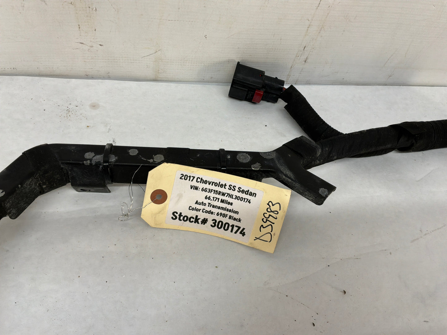 2017 Chevy SS Sedan Positive Starter Alternator Wire Wiring Harness Cable OEM
