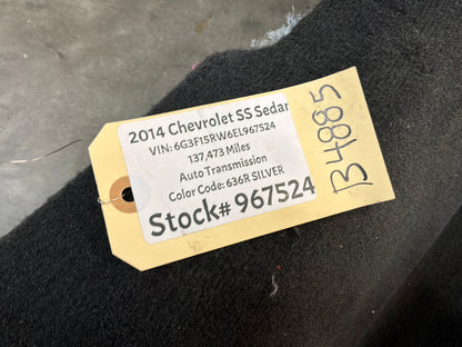 2014 Chevrolet SS Sedan Complete Floor Carpet OEM
