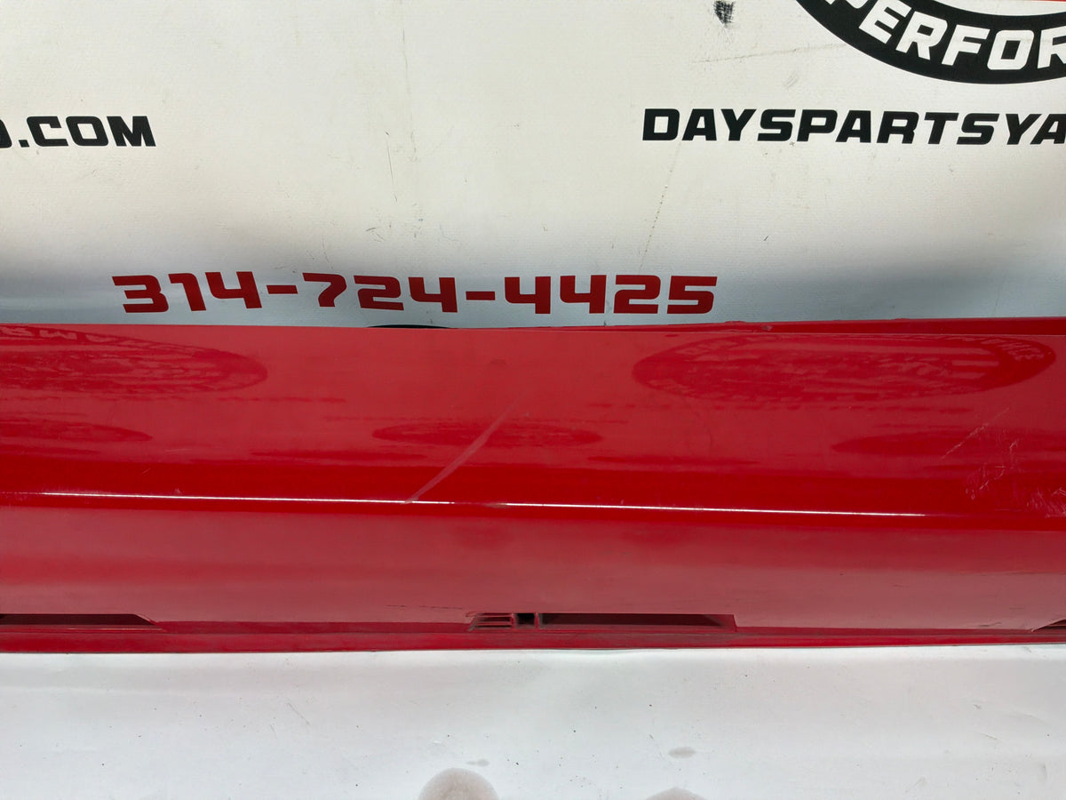 2008 Pontiac G8 GT RH Passenger Rocker Molding Side Skirt Panel Trim Red OEM