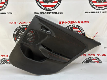 2014 Chevy SS Sedan RH Passenger Rear Interior Door Panel Trim OEM