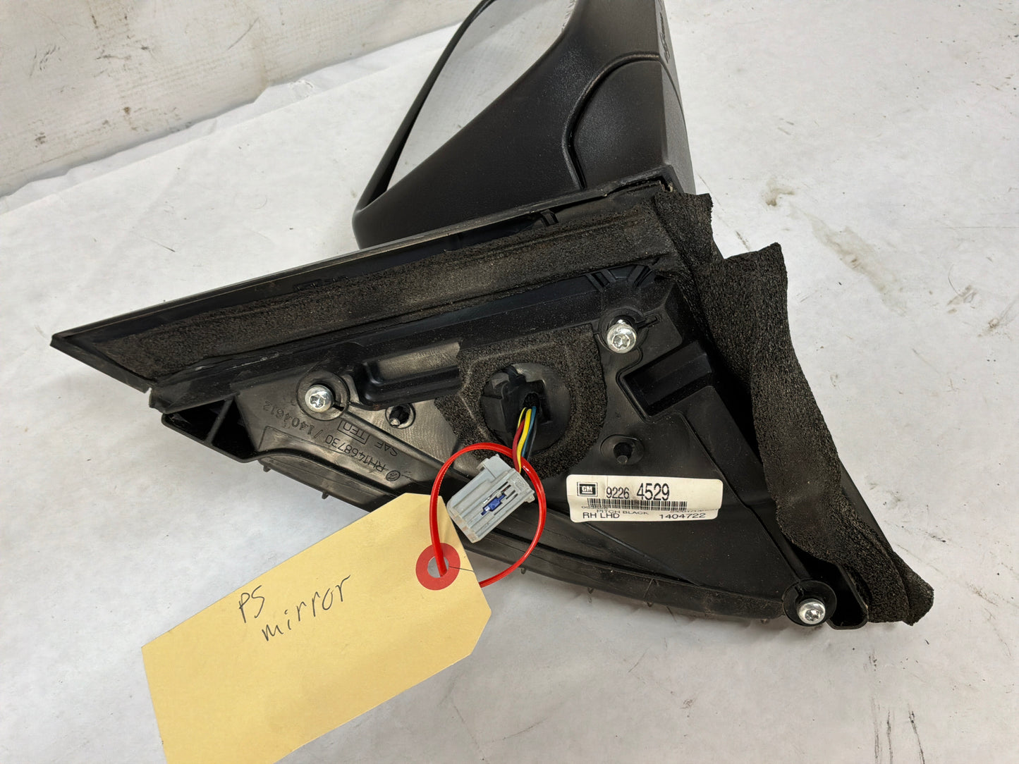 2014 Chevy Caprice PPV RH Passenger Exterior Mirror Black OEM