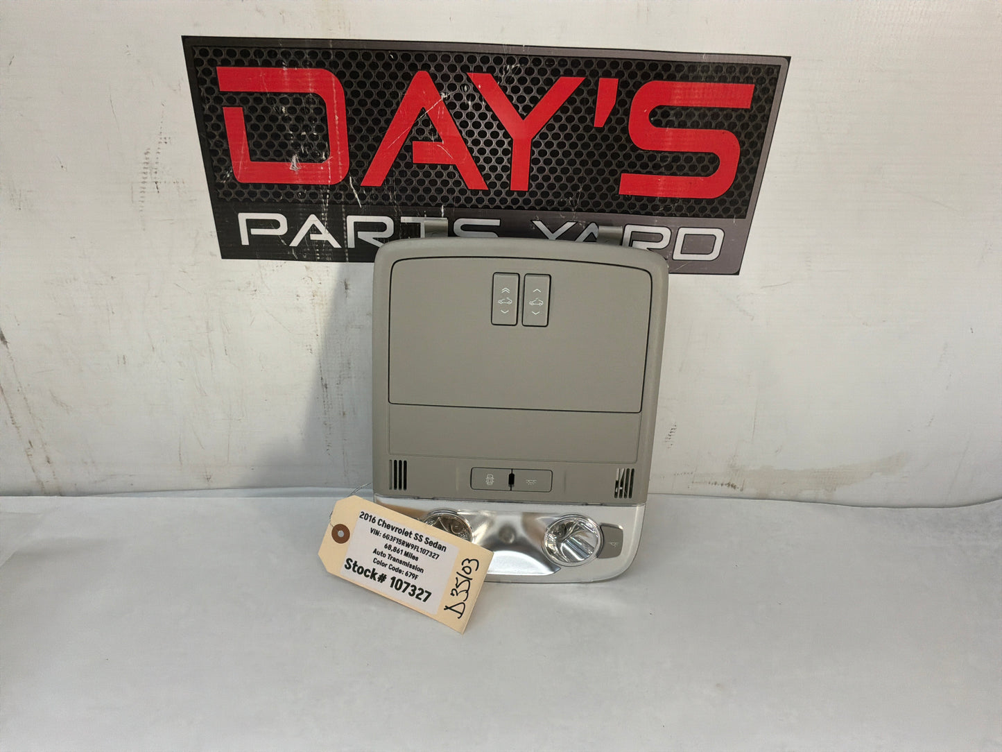 Overhead light - Day's Parts Yard