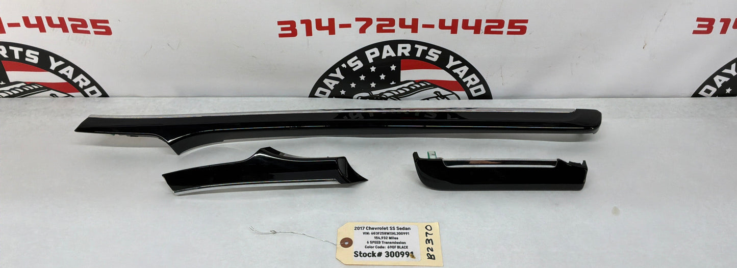 2017 Chevy SS Sedan 3pc Applique Dash Panel Plate Insert Trims OEM
