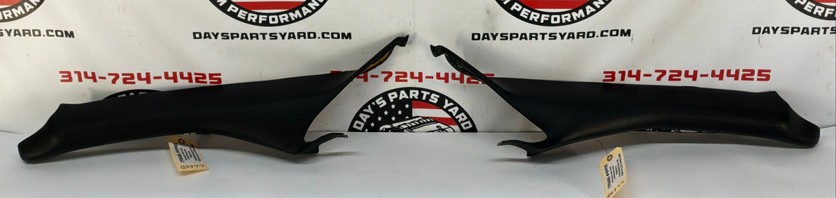 2002 Chevy C5 Corvette Interior A Pillar Trim Moldings RH & LH Black OEM