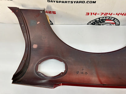 2002 Chevy C5 Corvette LH Driver Rear Quarter Fender Panel Red OEM