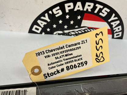 2013 Chevy Camaro ZL1 Carbon Flash Gloss Black Dash Trim Insert Molding Panel OEM