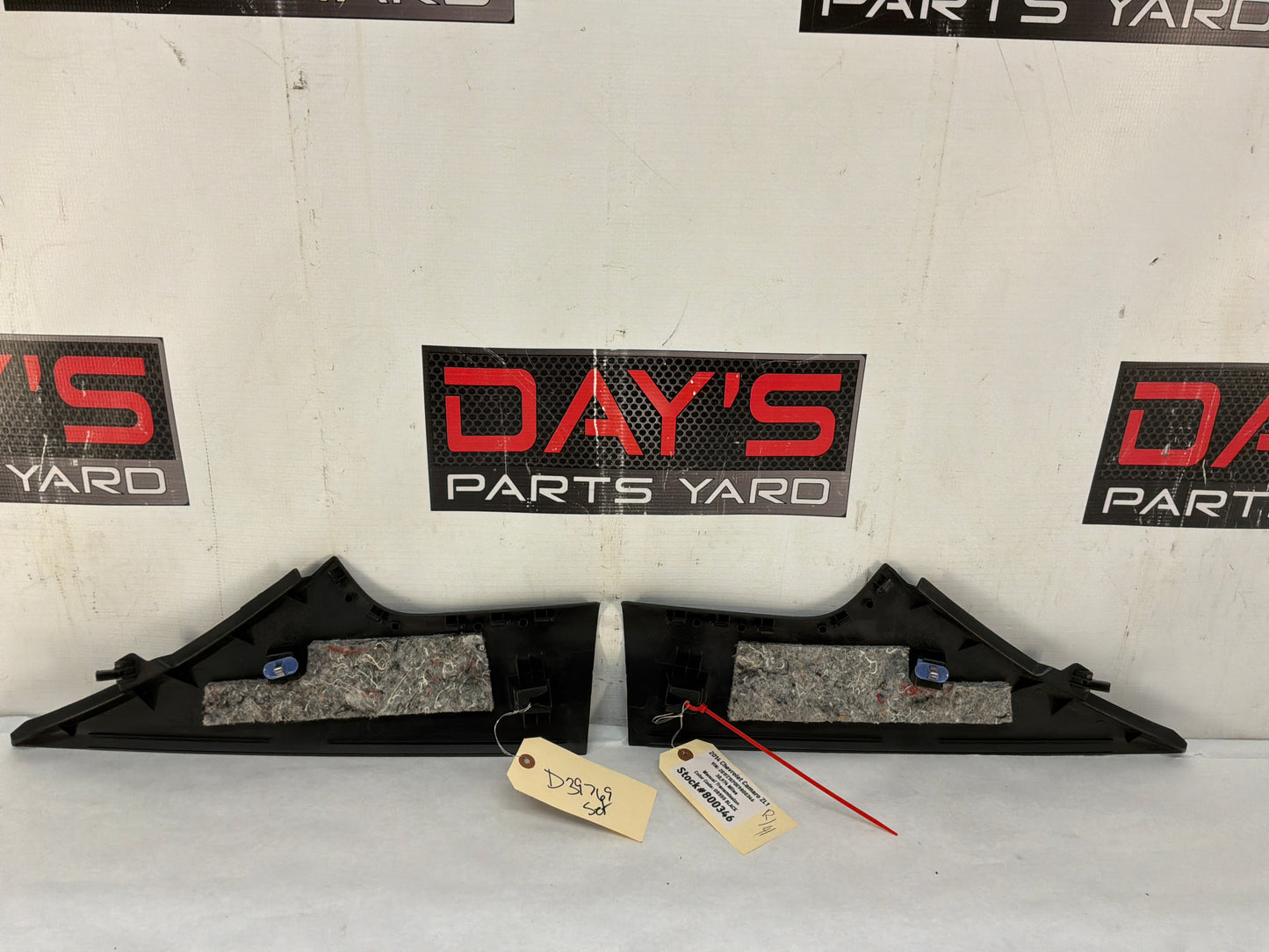 2014 Chevy Camaro ZL1 RH & LH Interior C Pillar Quarter Trim Molding Panels OEM