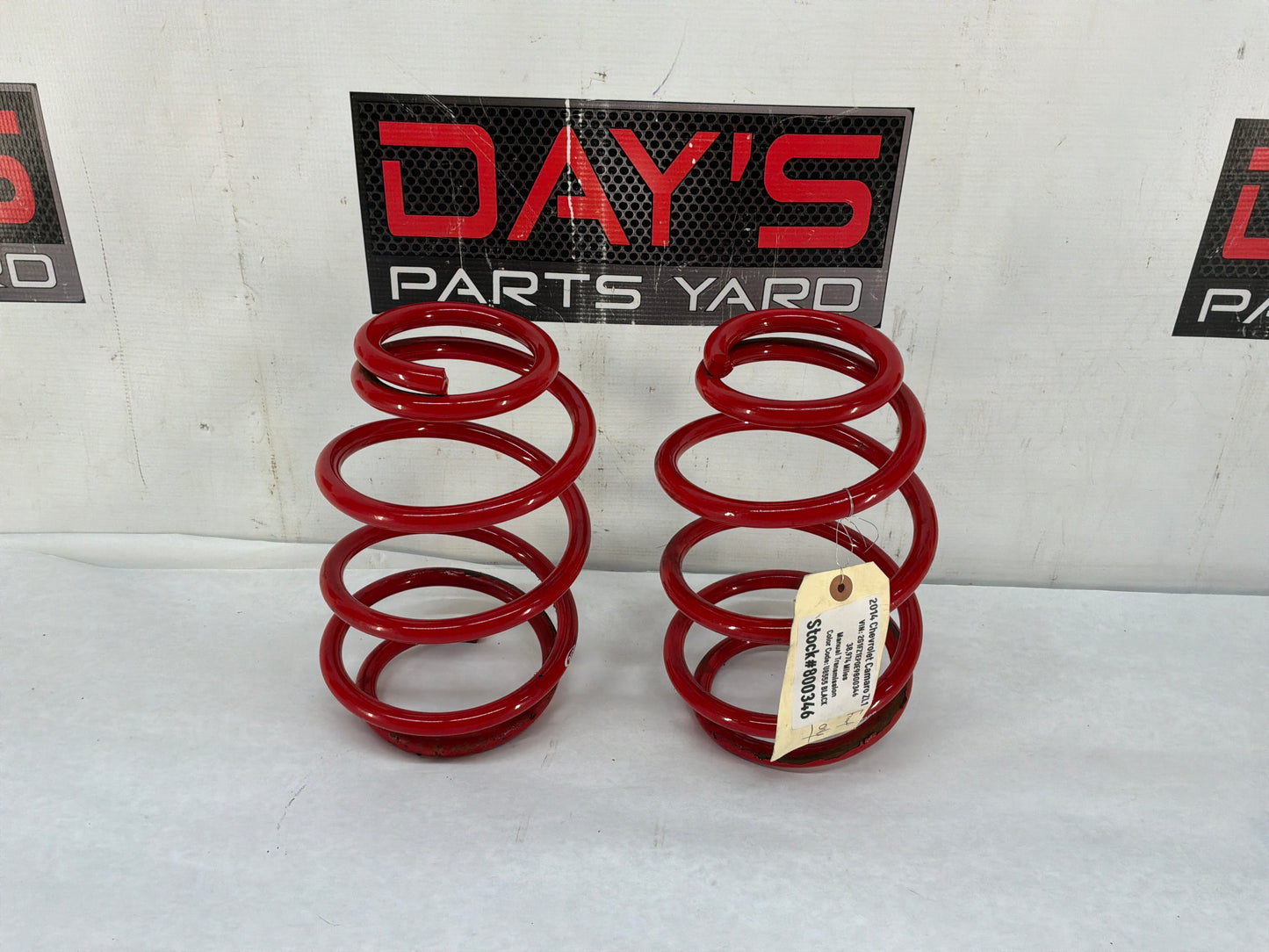 2014 Chevy Camaro ZL1 Rear BMR Suspension Lowering Coil Springs 1.25