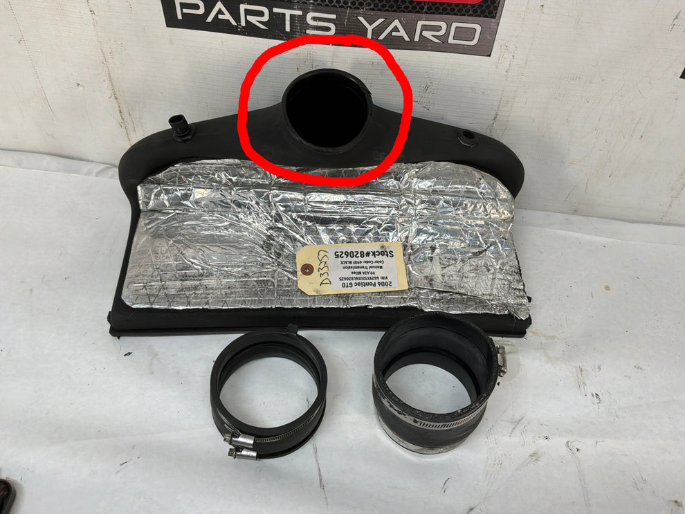 2006 Pontiac GTO Bohnman XAIR Over the Radiator Cold Air Intake CAI OTR ...