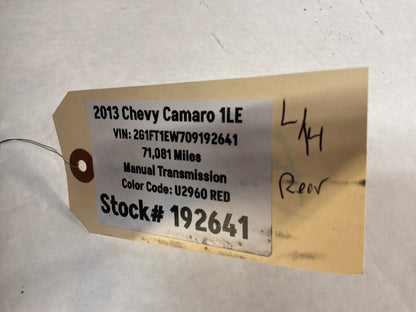 2013 Chevy Camaro 1LE LH Driver Rear Fender Wheel House Well Liner OEM