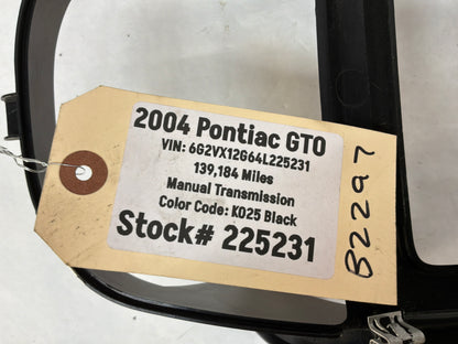 2004 Pontiac GTO Center Console Shifter Bezel Trim Plate OEM