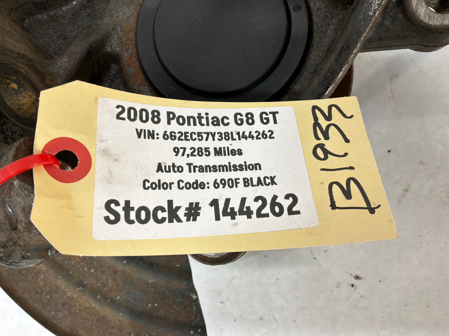 2008 Pontiac G8 GT RH Passenger Front Suspension Spindle Knuckle Hub Assembly OEM