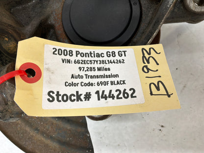2008 Pontiac G8 GT RH Passenger Front Suspension Spindle Knuckle Hub Assembly OEM