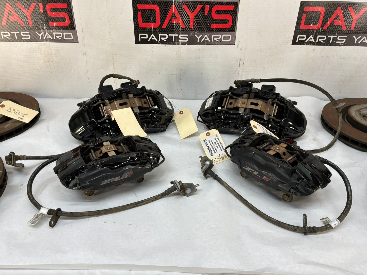 2014 Chevy Camaro ZL1 Brembo Brake Calipers & Rotors Front & Rear OEM