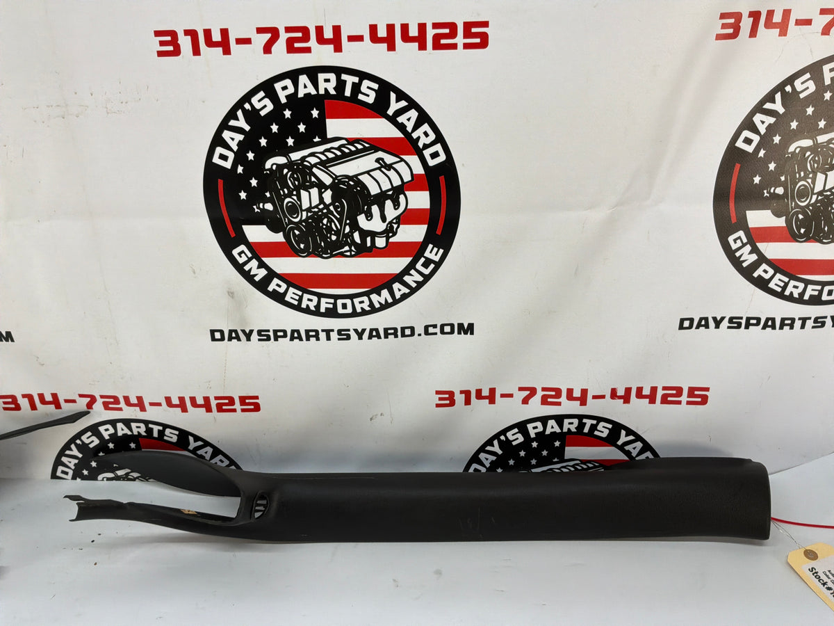 2002 Pontiac Firebird Trans Am WS6 RH & LH Interior Windshield A Pillar Trim Molding Ebony OEM