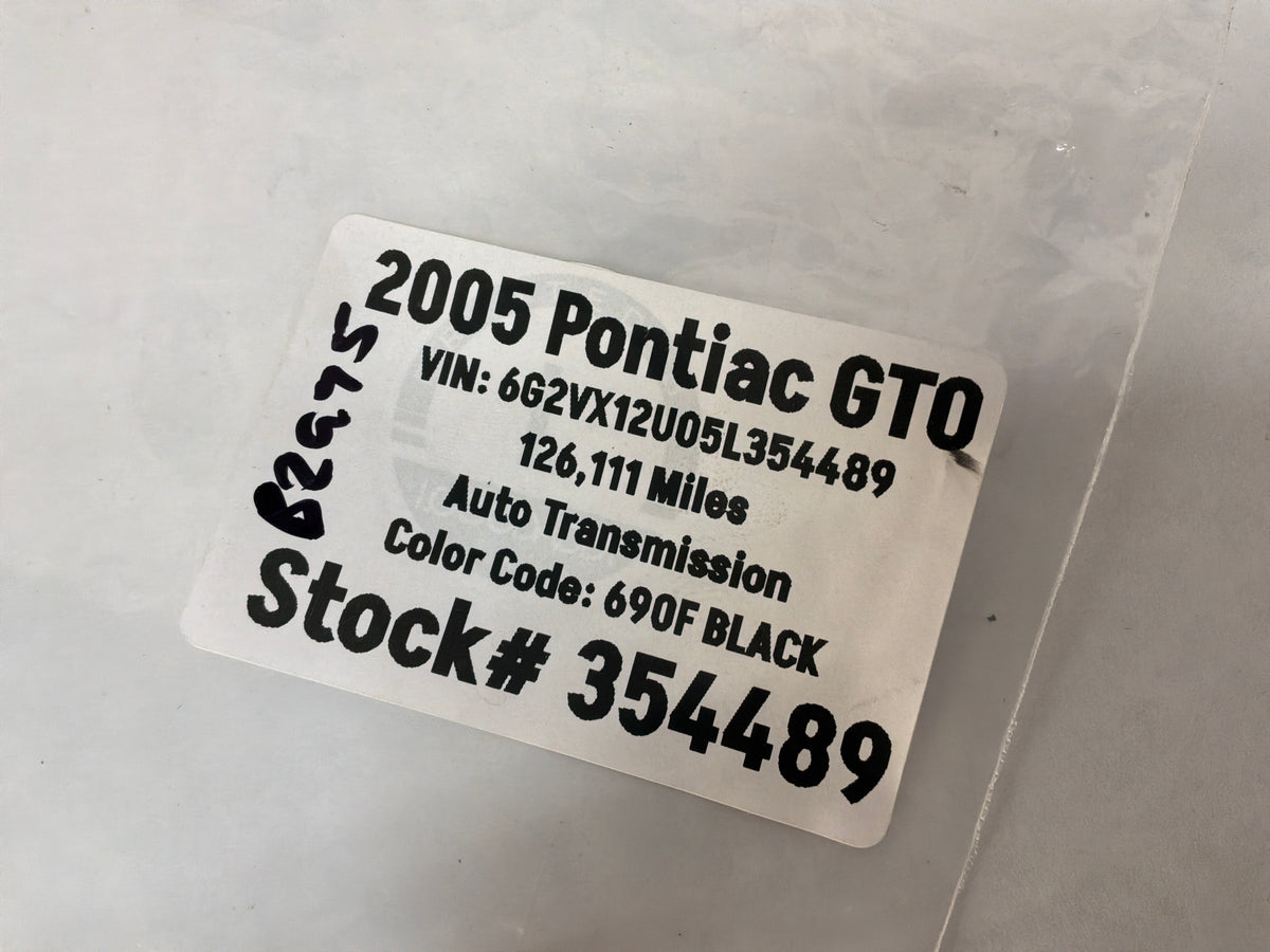 2005 Pontiac GTO Fuel Gas Cap  OEM