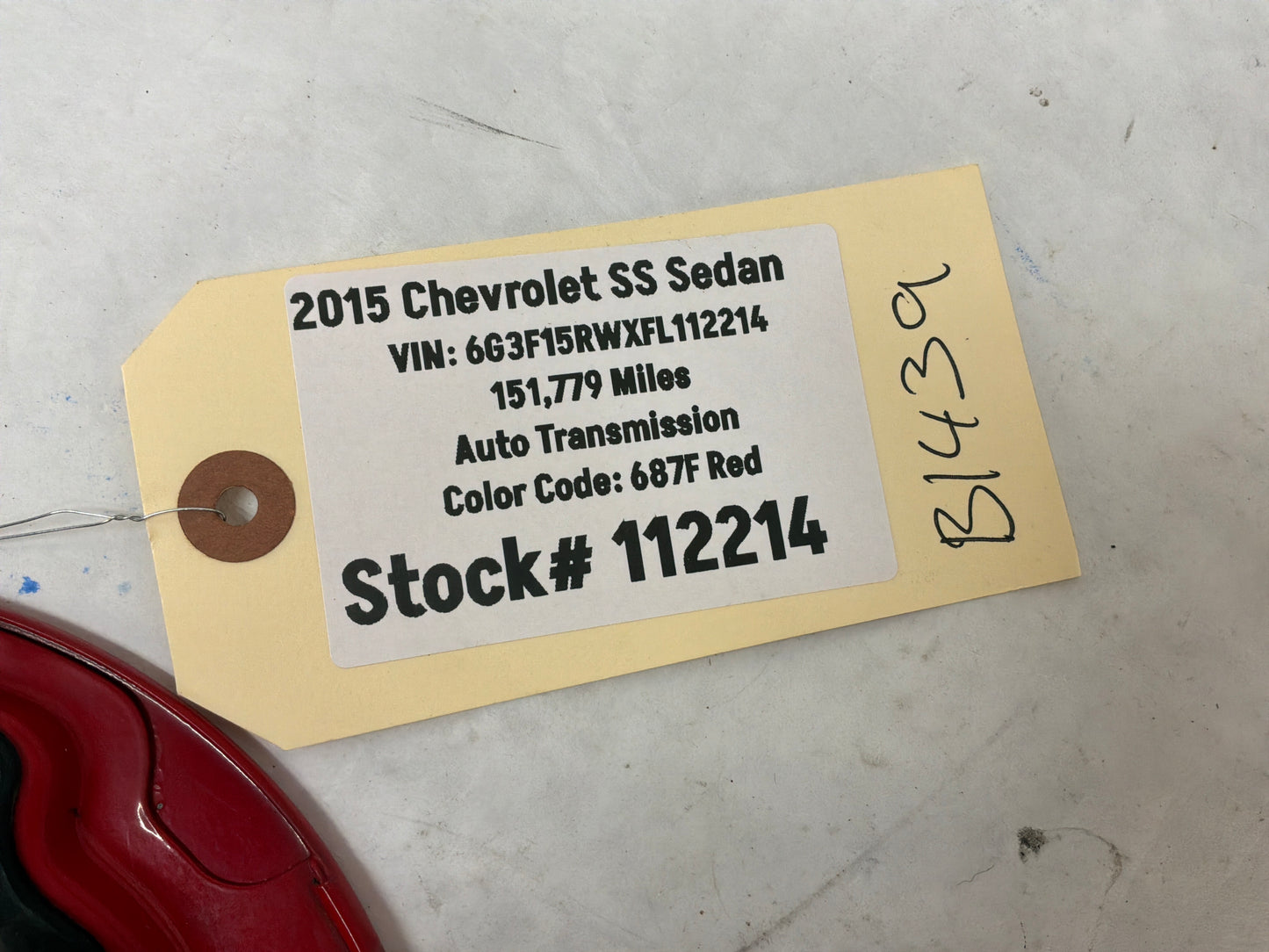 2015 Chevy SS Sedan Fuel Gas Door Cover Lid OEM