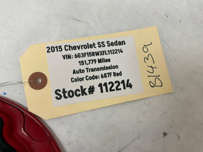 2015 Chevy SS Sedan Fuel Gas Door Cover Lid OEM