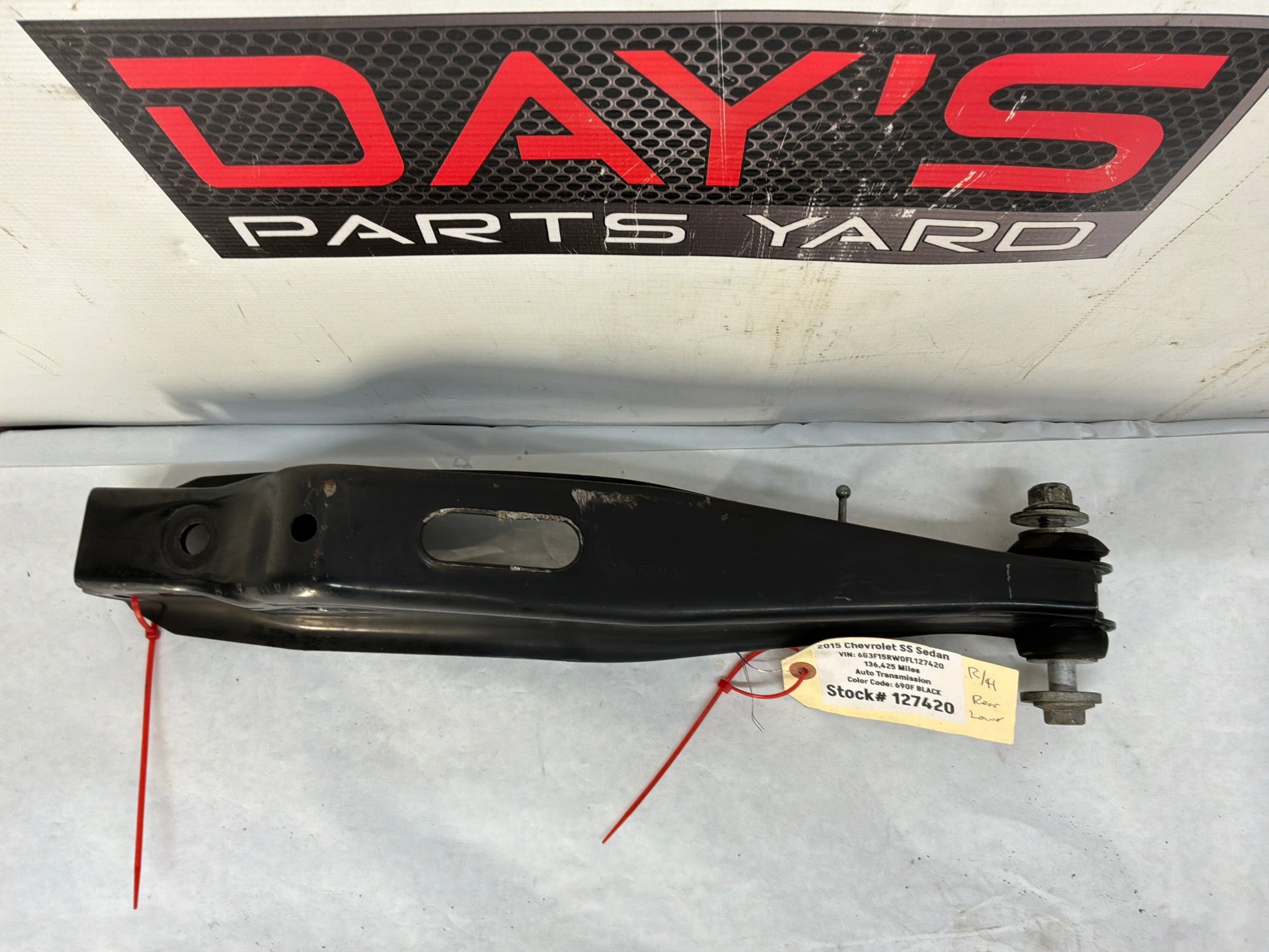 2015 Chevy SS Sedan RH Passenger Rear Suspension Lower Control Arm OEM - Day's Parts Yard
