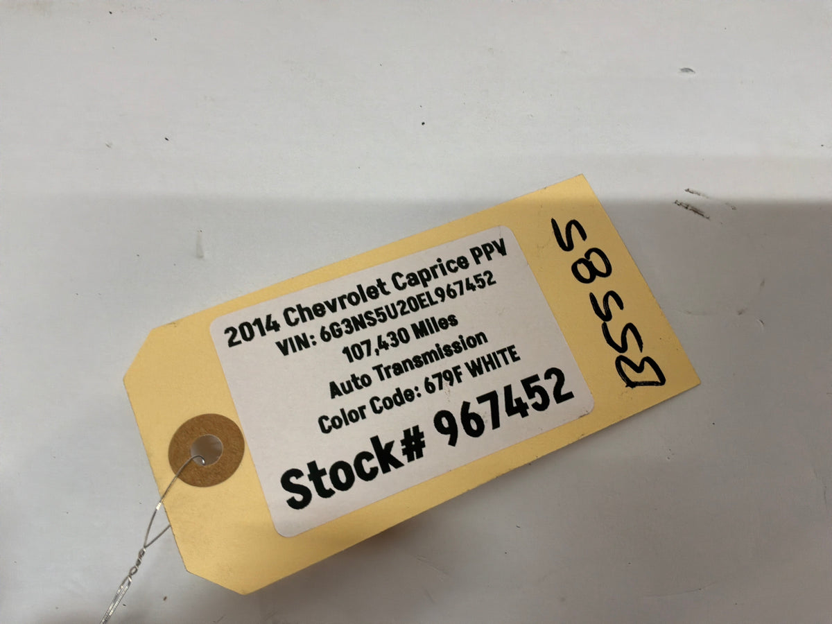 2014 Chevy Caprice PPV Ignition Switch Lock Housing Assembly w/ Key OEM