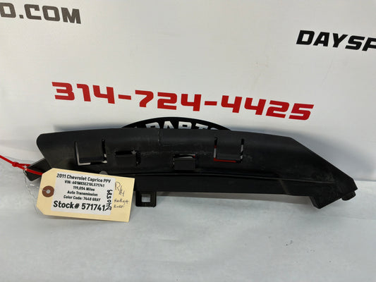 2011 Chevy Caprice PPV RH Passenger Front Bumper Headlight Bracket Guide Mount OEM